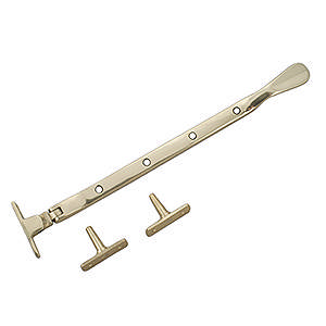 Verlängerungsstange 054 mit 4 Löchern, Messing, poliert mit Lack, 250 mm