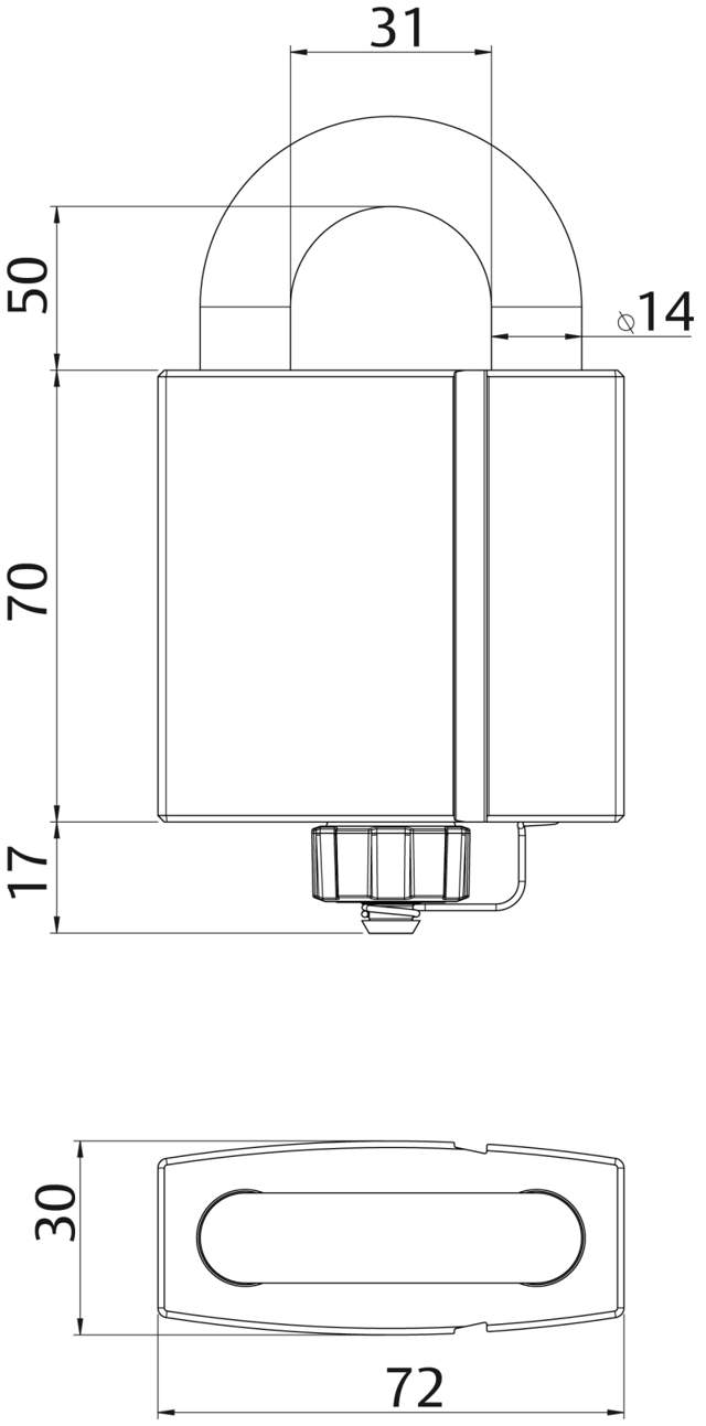 Schloss RB3414/50 WP4 mit 2 Engl./ST