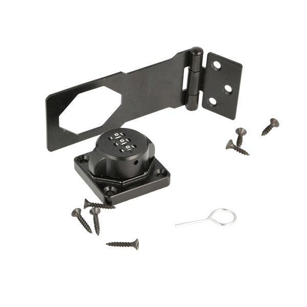 Angriff mit Codeschloss – Schwarz – 110 x 46 mm