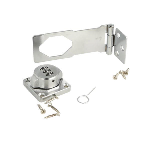 Angriff mit Codeschloss – vernickelt – 110 x 46 mm