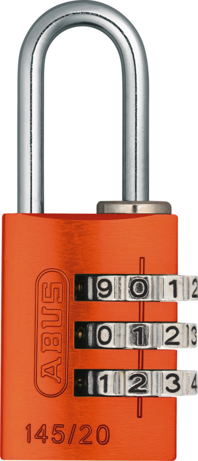 Abus Vorhängeschloss mit Code 145/20 Orange 