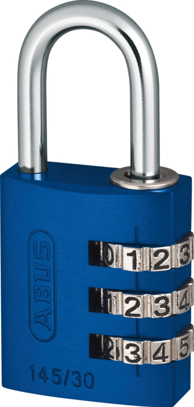Abus Vorhängeschloss mit Code 145/20 Blau 