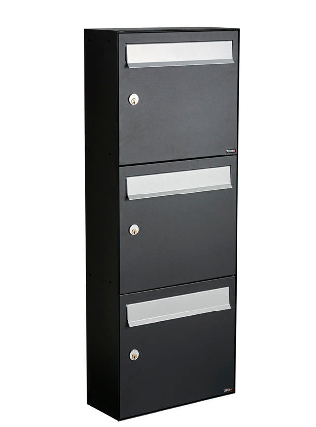 Allux HC4 - ohne Schloss 3 Module m. graue Klappe