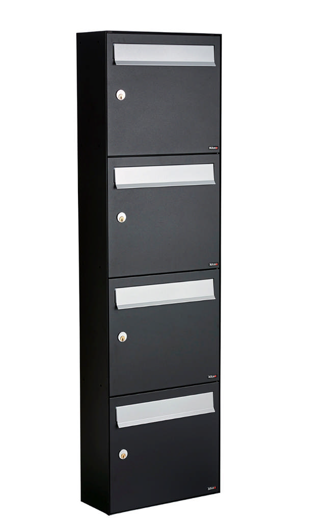 Allux HC4 - ohne Schloss 4 Module m. graue Klappe