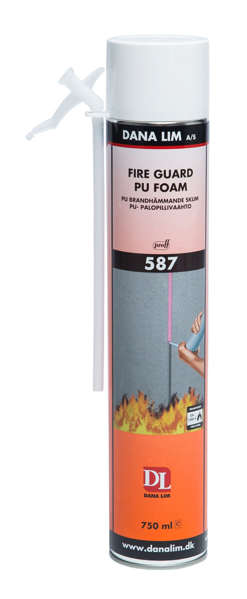 Dana Fire Schaum PU 587 Fire Guard, 750 ml.