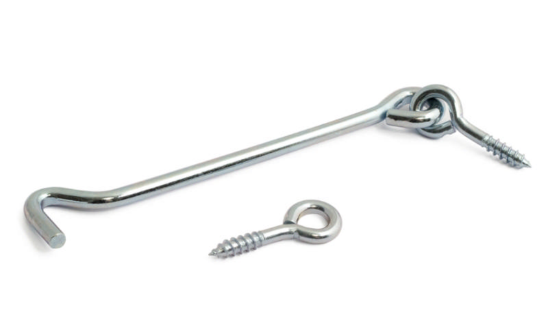 Haken 75 mm, elektrisch verzinkt, 2 Stück 