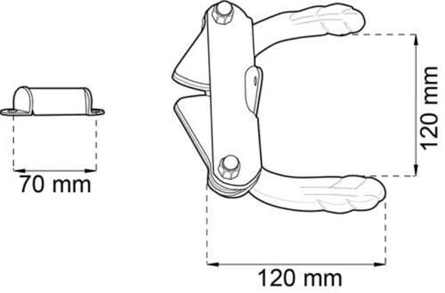 Leiterhalter 8517 250 mm Fußbodenheizung 