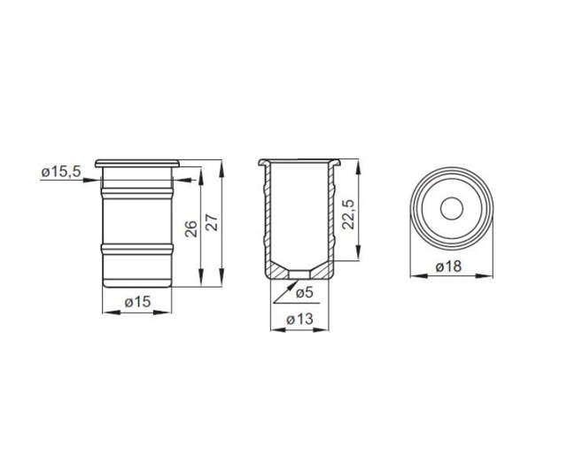 Stabile Stahlbuchse/Zielvisier