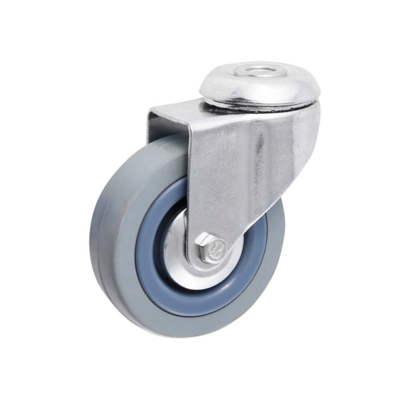 Möbelrolle mit Bolzen Ø75 mm drehbar