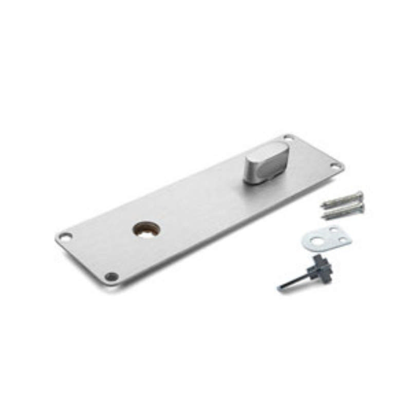 Arne Jacobsen langes Schild mit Drehung, poliertes Messing