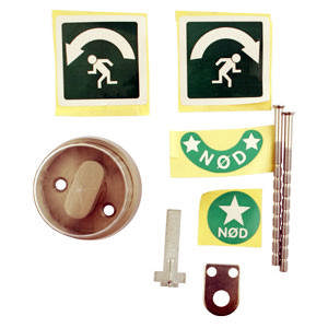 Lockit Notausgangshalterung 1150/1152 rostfrei/komplett (12305)