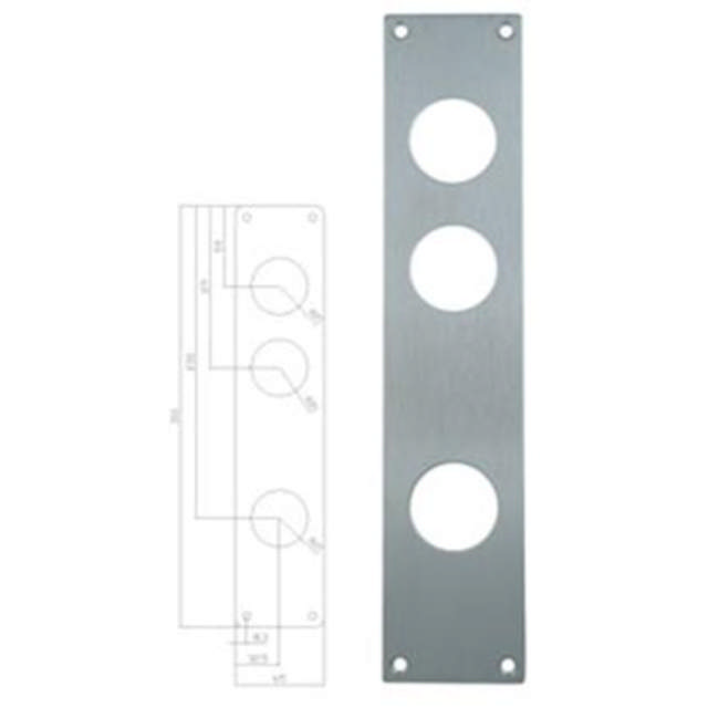 Lockit langes Schild 1238 polierter Edelstahl (Boda 518)