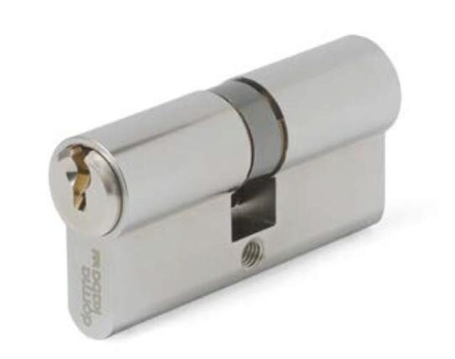 pextra+ Din Doppelzylinder 6/4020, mattchrom