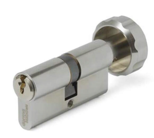 pextra+ Ihr Knaufzylinder 6/4005, Chrom matt