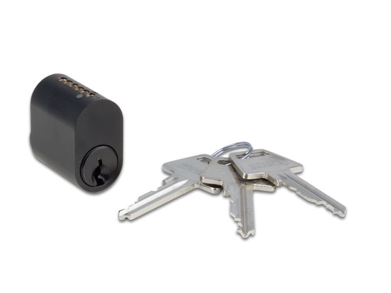 Zylinder 6-polig oval NOIR