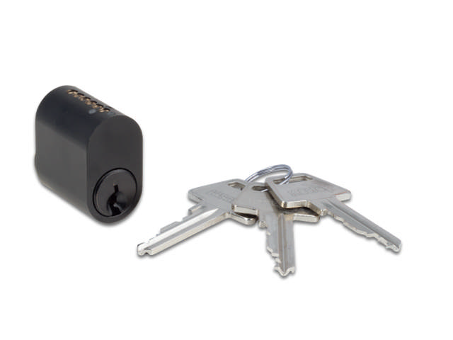 Zylinder 6-polig oval NOIR