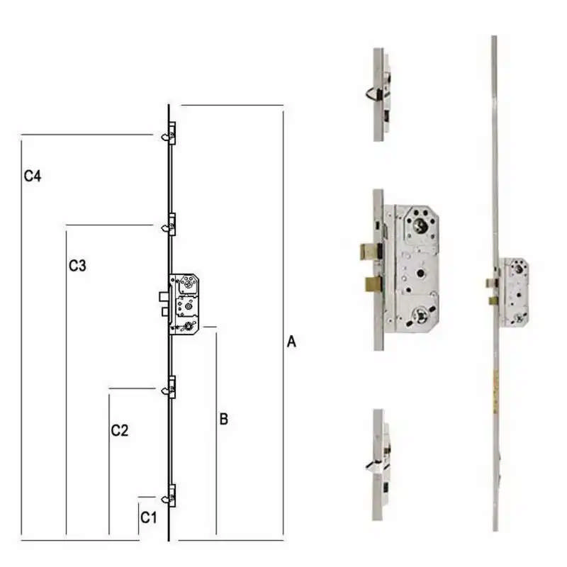 Festes Stangenschloss zum Austausch des Rational/ISI-Schlosses