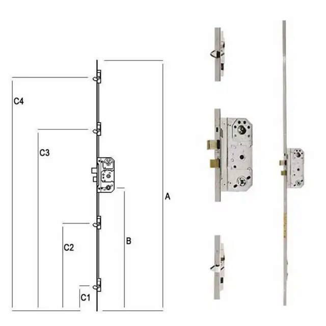 Festes Stangenschloss zum Austausch des Rational/ISI-Schlosses
