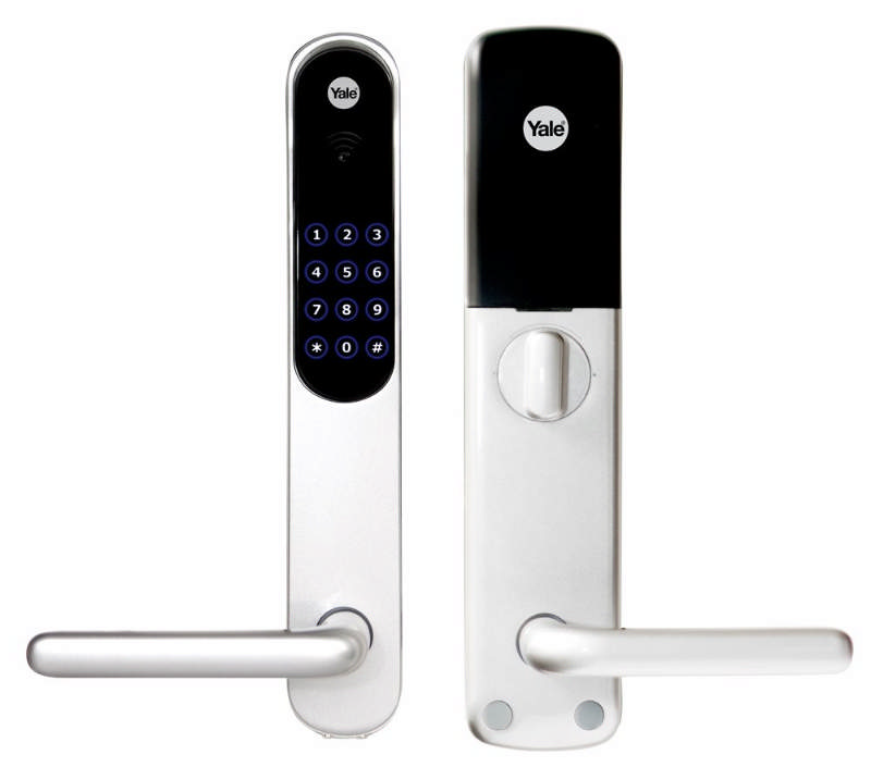 Yale Doorman langes Schilderset mit Schließfach, Silber (924842)