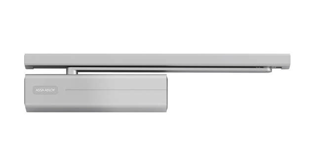 Abloy Türschließer DC500 EN1-4 mit Gleitschiene G195, Silber