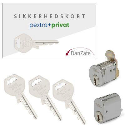 pextra+ privates Set, 1x4060S, 1x4007, 3xSchlüssel, Mattchrom