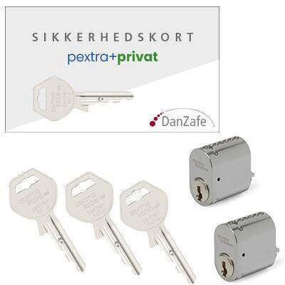 pextra+ privates Set, 2x4060-S, 3xSchlüssel, Mattchrom