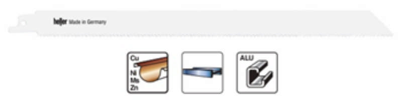 Heller Bajonettsägeblatt 130mm Alu/Metall, VE. a 5 Stk. S1211H