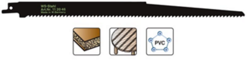 Heller Bajonettsägeblatt 280mm Holz/Kunststoff, Pck. a 5 Stk. S1344D