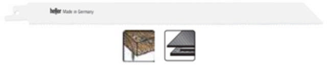 Heller Bajonett-Sägeblatt 260 mm Holz/Metall, Pck. a 5 Stk. S1222VF