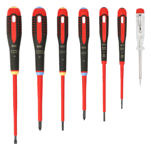 Bahco ERGO Schraubendrehersatz, 1000V, 7-teilig