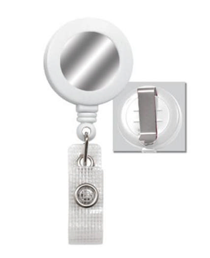 Kleiner weißer Gürtelclip für Zugangskarte