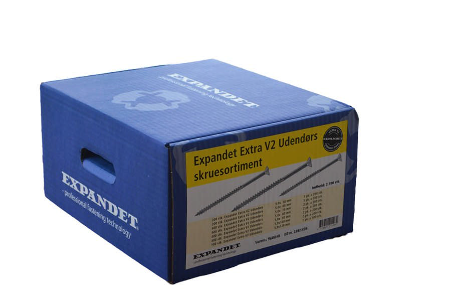 EXP extra V2 Outdoor-Schraubensortiment PK 2100