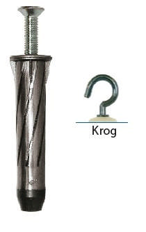 EXP Rosette grauer Haken poz. 2. 5 mm ma.skr PK 25