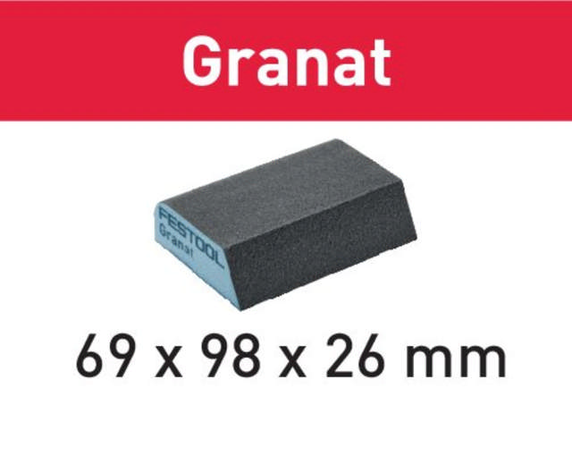 Festool Schleifblock 69x98x26 120 CO Granat, 6-tlg