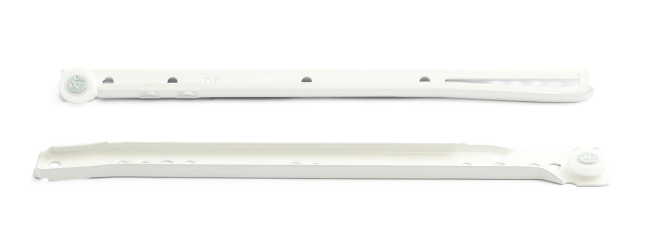 Schubladenschiene 300 mm, 1 Set, weiß