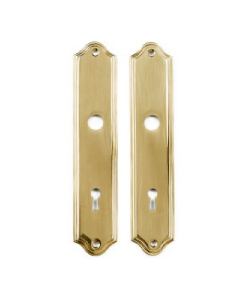 LANGES SCHILD 53 POLIERTES MESSING