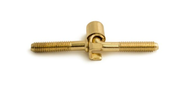 BOHRUNGSANHÄNGER.6MM GEWINDEBOHREN 2 STÜCK MESSING