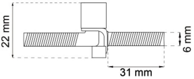 BOHRUNGSANHÄNGER.6MM GEWINDEBOHREN 2 STÜCK MESSING