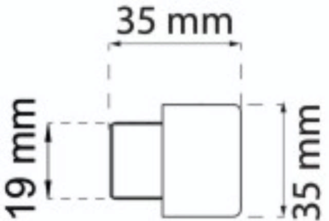 Gepolsterter Türstopper 2892/2893 Schwarz LP