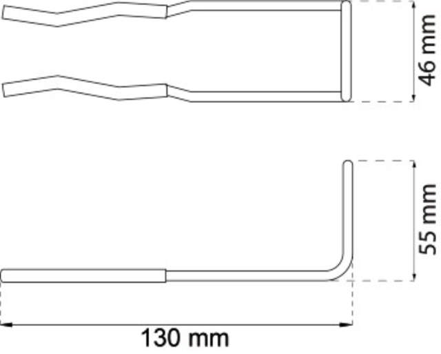 Vakuumsaugrohrhalter 126 mm ELGALV