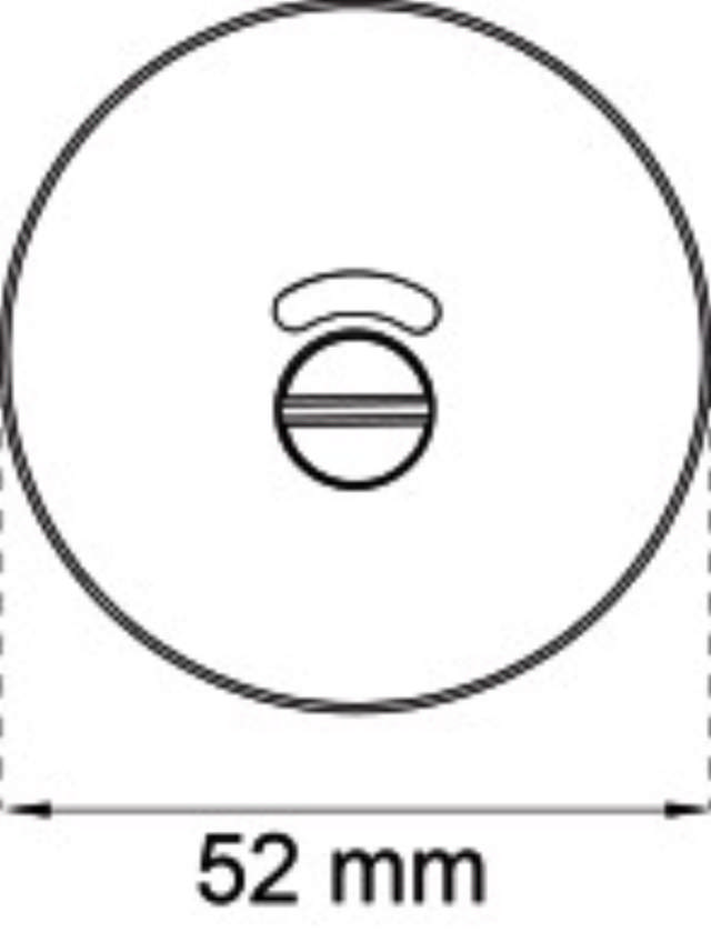 WC-Armatur 4MM VERSTECKT MON RF 