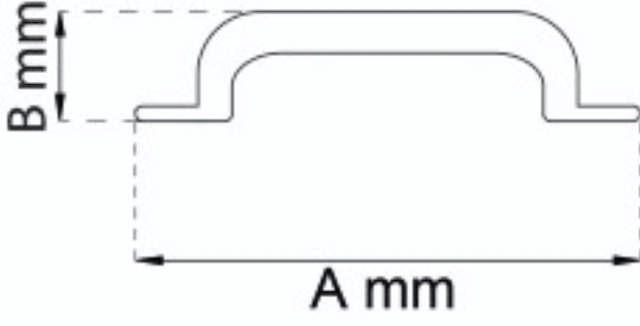 MÖBELGRIFF 165 MM VERNICKT 