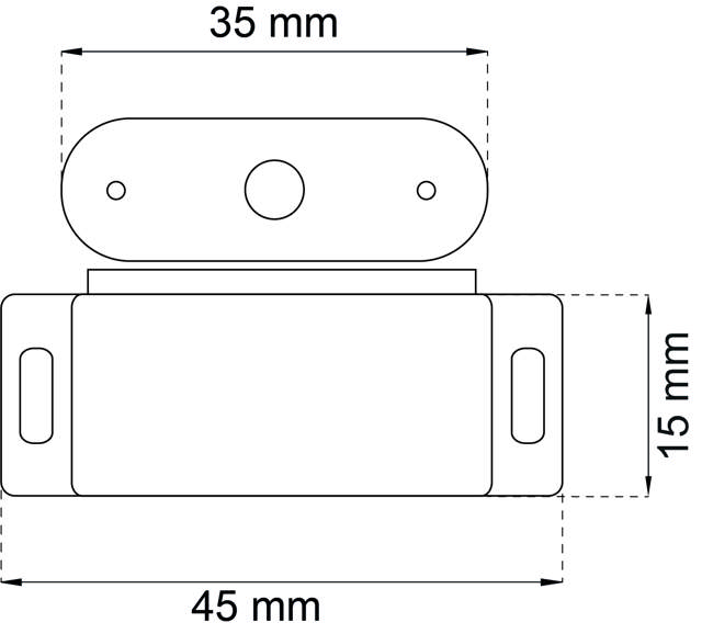 Magnetverschluss 2 kg 2 Stück, weiß 