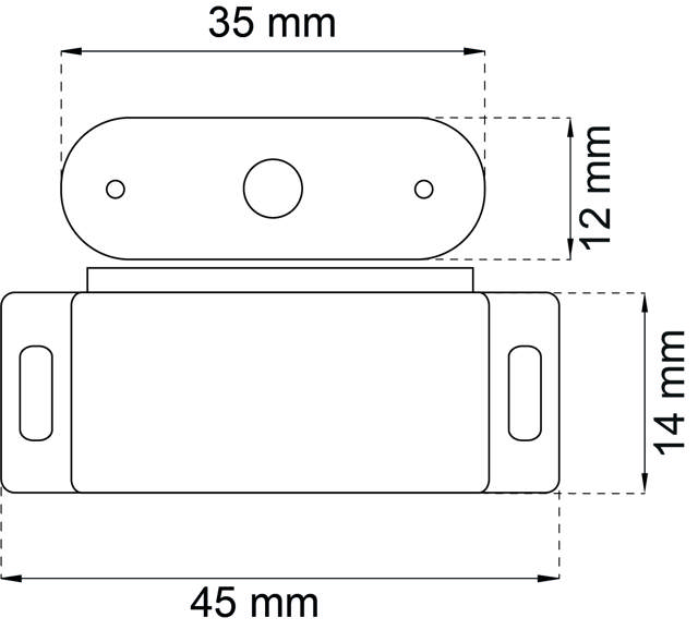 Magnetverschluss 4 kg 2 Stück, weiß 
