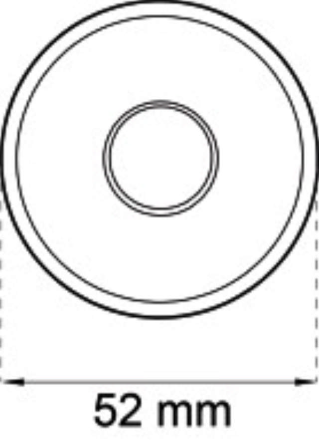 Türgriff Rose gepresst RFR 