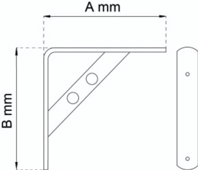 Regalhalterung Kreis Schwarz Nickel