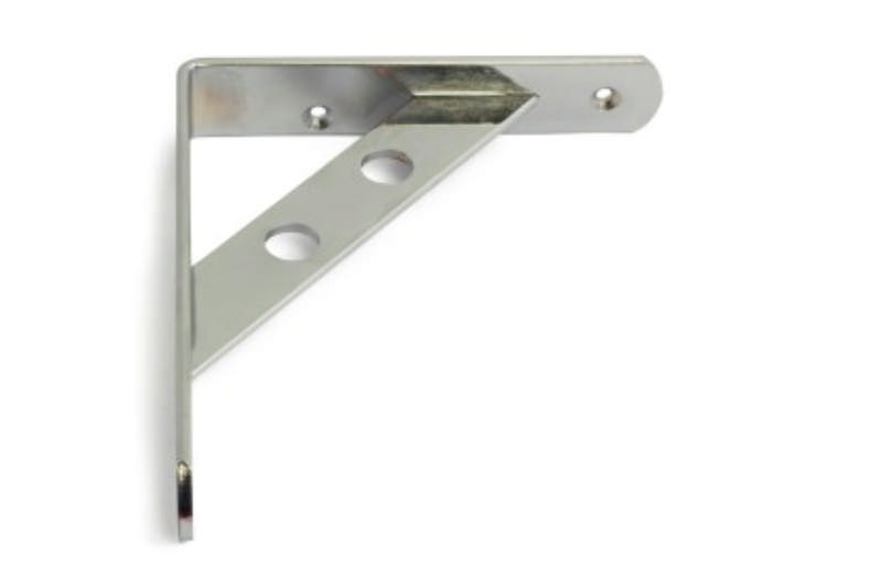 Regalhalterung rund verchromt 145x170 