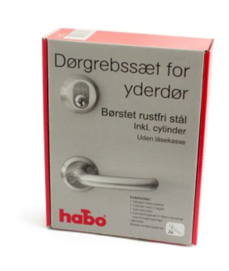 Türgriffset für Außentür mit Zylinder RF