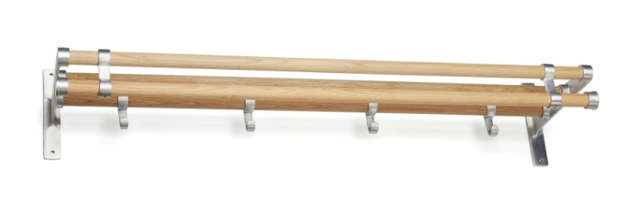 Hutablage Elegant Aluminium/Edelstahl 1000 mm