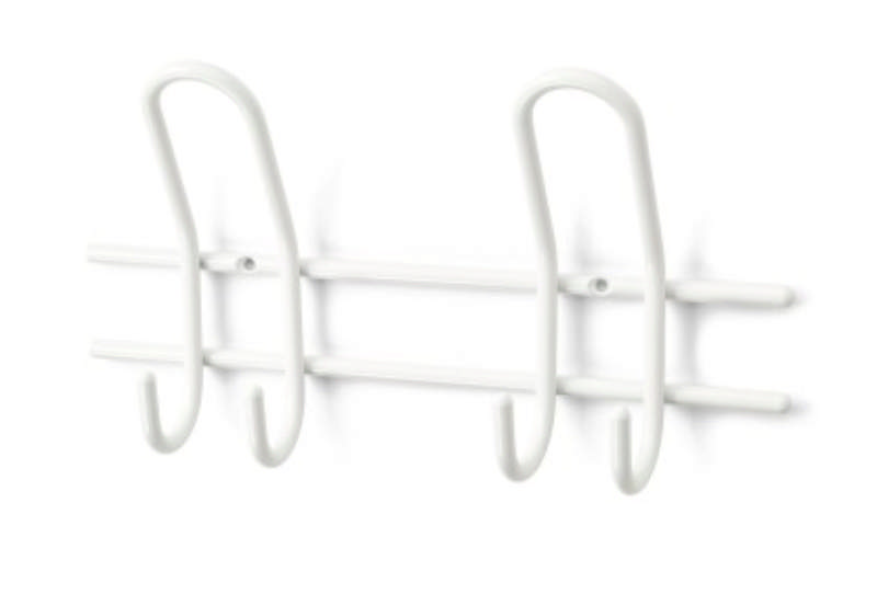 GARDEROBENSTÄNDER SATURN 2-HAKEN WEISS 